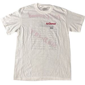 Single Stitch 1989 Neil Diamond T Shirt Live at the LA Forum, Large *See Details